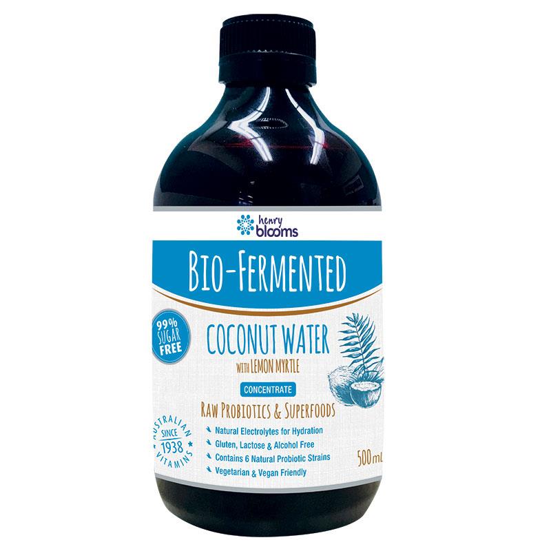 Buy Blooms Bio Fermented Coconut Water with Lemon Myrtle 500ml Online