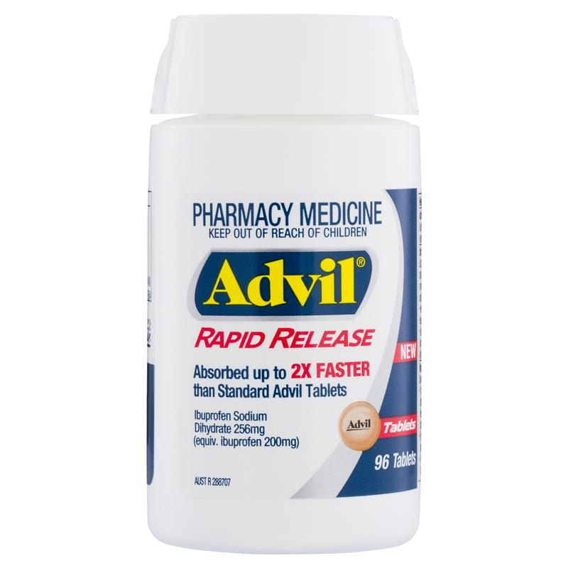 Buy Advil Rapid Release 96 Tablets Online at Chemist Warehouse®