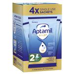 Aptamil Gold+ 2 Baby Follow-On Formula Powder Sachets From 6-12 Months 4 Pack 30.8g