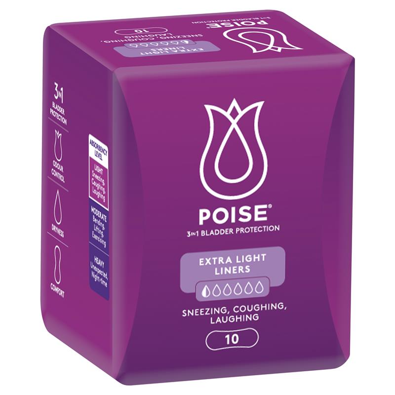 Buy Poise Active Microliners 10 Pack Online at Chemist Warehouse®