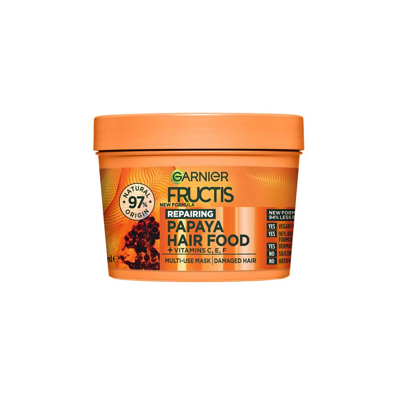 Buy Garnier Fructis Hair Food Repairing Papaya 3-in-1 Mask Treatment for  Damaged Hair 390ml Online at Chemist Warehouse®