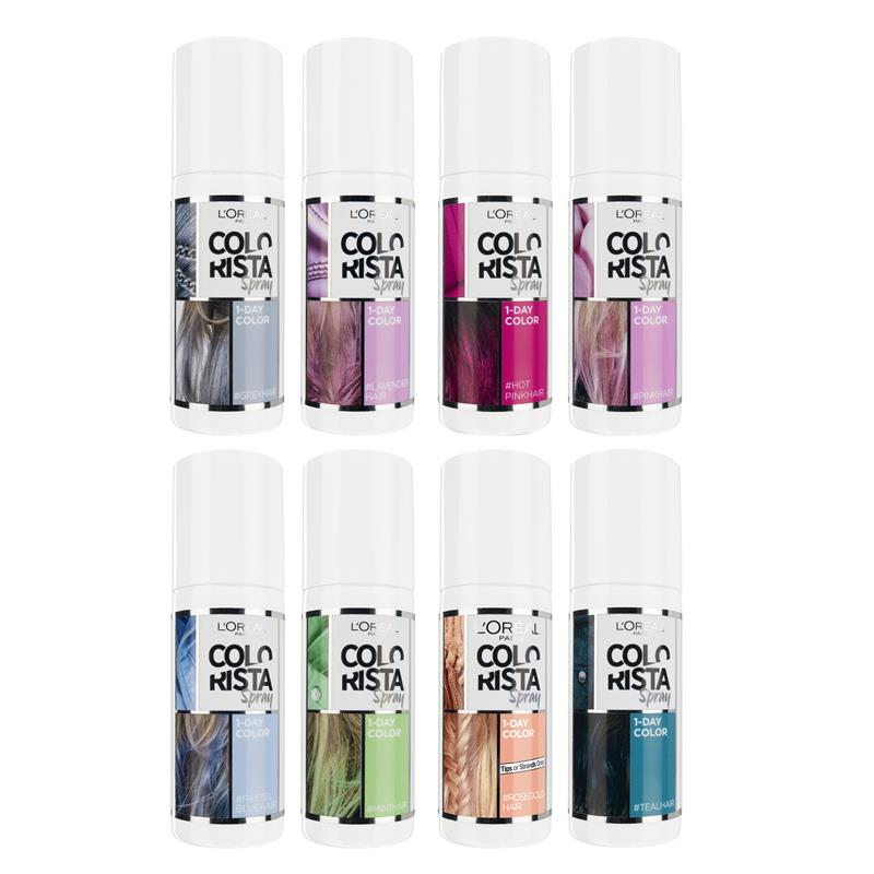 Buy L'Oreal Paris Colorista Temporary Hair Colour Spray - Rose Gold (Lasts  1 Shampoo) Online at Chemist Warehouse®