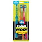 Reach Toothbrush Crystal Clean Value 5 Pack