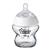 Tommee Tippee Closer to Nature Glass Baby Bottle, Medium Flow Breast-Like Teat with Anti-Colic Valve, 150ml, Pack of 1, Clear