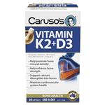 Carusos Vitamin K2 + D3 60 Capsules
