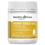 Healthy Care Hemp Seed Oil 1000mg 90 Capsules