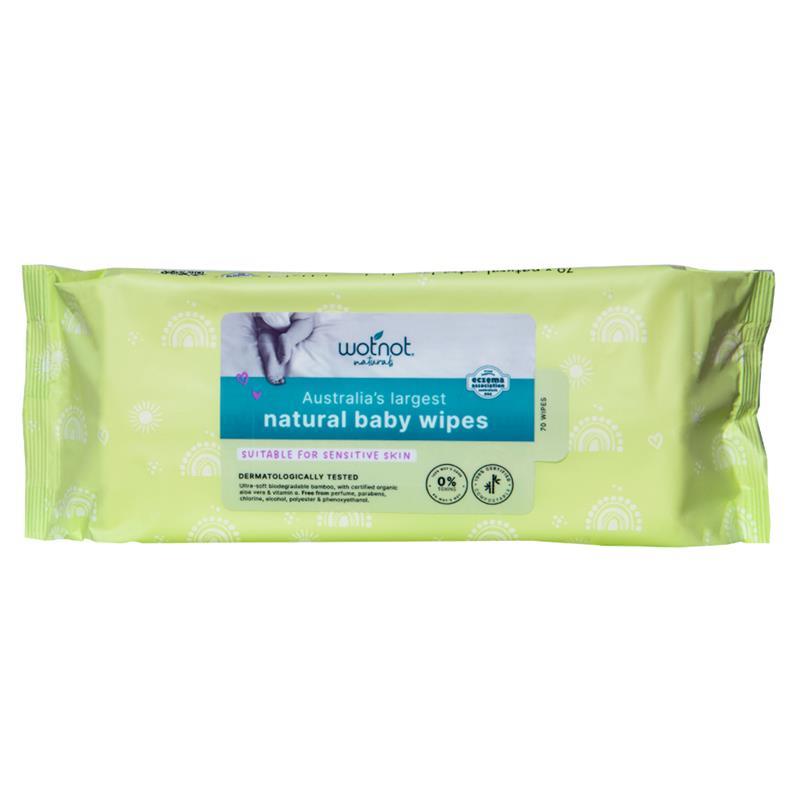 Wotnot All Natural Baby Wipes 70 Pack