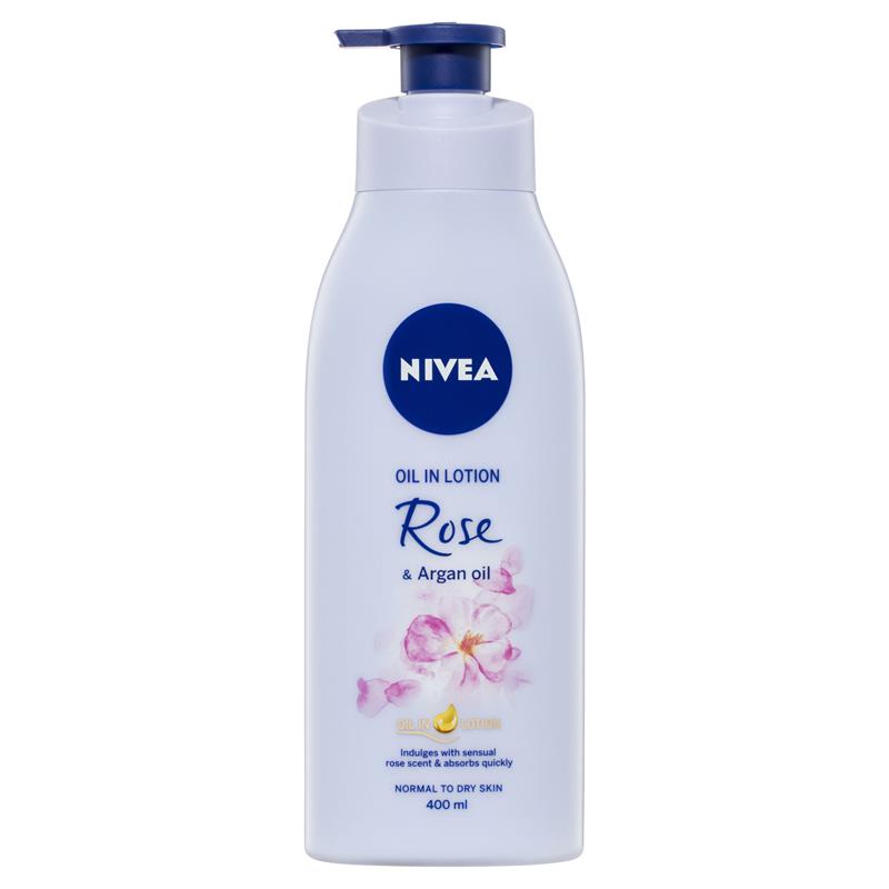 NIVEA Oil in Lotion & Argan Body Lotion 400ml Online at Warehouse®