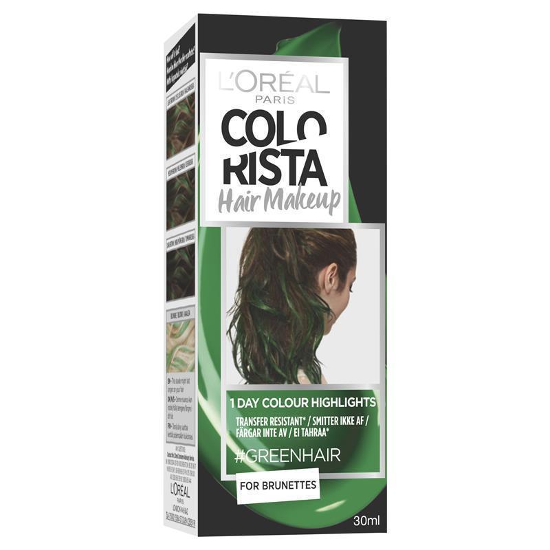 Buy L'Oreal Paris Colorista Hair Makeup - Green (Temporary 1-day Colour  Highlights) Online at Chemist Warehouse®