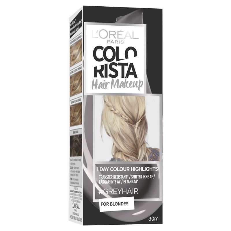 Buy L'Oreal Paris Colorista Hair Makeup - Grey (Temporary 1-day Colour  Highlights) Online at Chemist Warehouse®
