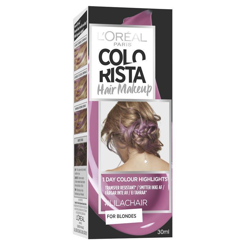 Buy L'Oreal Paris Colorista Hair Makeup - Lilac (Temporary 1-day Colour  Highlights) Online at Chemist Warehouse®