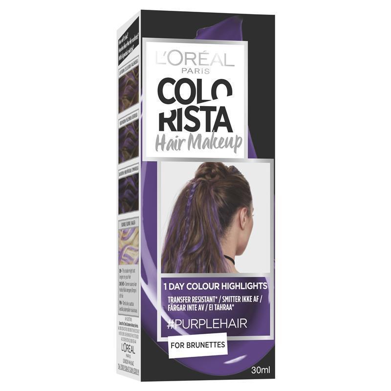 Buy L'Oreal Paris Colorista Hair Makeup - Purple (Temporary 1-day Colour  Highlights) Online at Chemist Warehouse®
