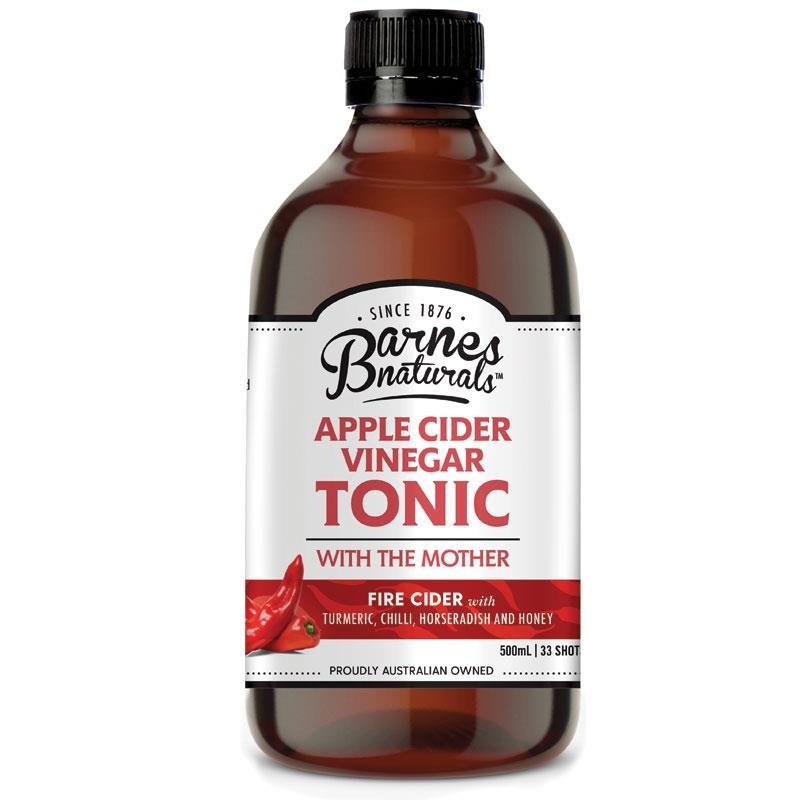 Buy Barnes Naturals Apple Cider Vinegar Tonic with The Mother Fire Cider 500ml Online at Chemist