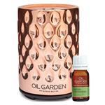 Oil Garden Rose Gold Vaporiser & Christmas Blend Value Pack