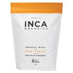 INCA Organics Organic Whey + Raw Cacao Protein Powder 1Kg Online Only