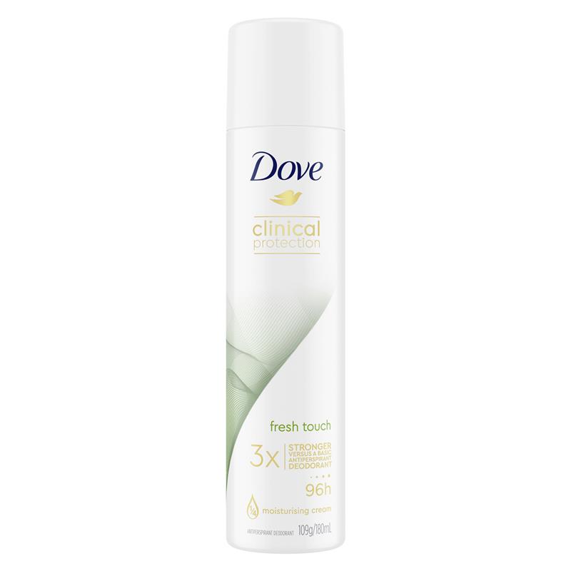 Buy Dove for Women Clinical Protection Antiperspirant Fresh Touch 180ml ...