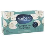 Sorbent Facial Tissues Menthol with Eucalyptus 80 Pack