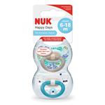 Nuk Happy Days Silicone Soother 6-18 Months Twin Pack