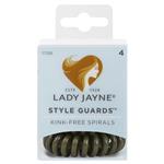 Lady Jayne Style Guards Spiral Elastics Green 4 Pack