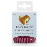 Lady Jayne Style Guards Spiral Elastics Maroon 4 Pack