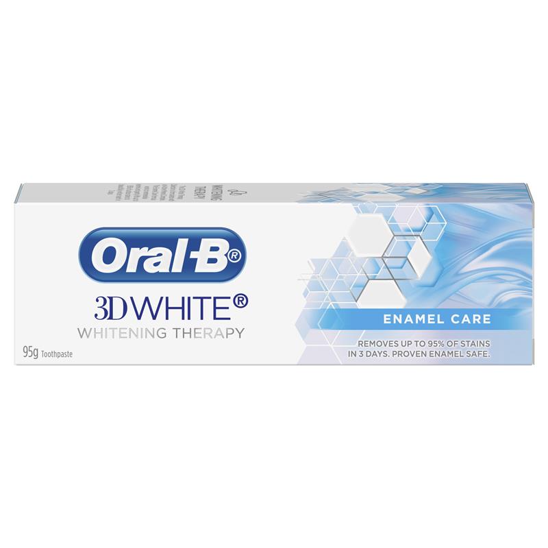 Buy Oral B Toothpaste 3D White Teeth Whitening Therapy Enamel Care 95g ...