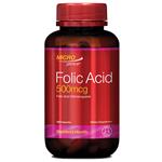 Microgenics Folic Acid 500mcg 120 Capsules