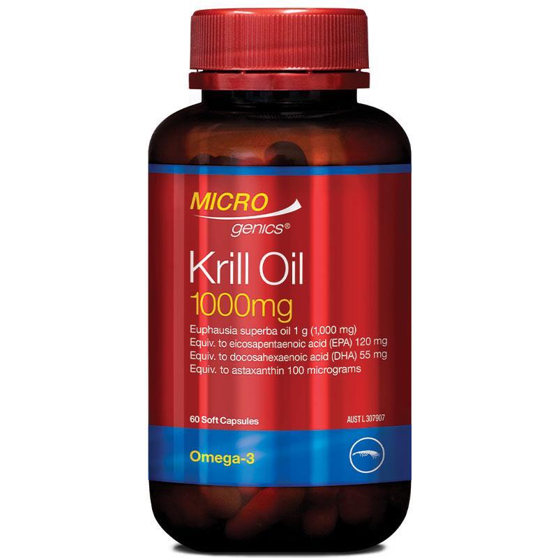 Hymne Vliegveld een vergoeding Buy Microgenics Krill Oil 1000mg 60 Capsules Online at Chemist Warehouse®