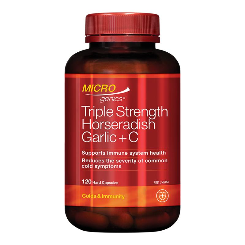 Microgenics Triple Strength Horseradish Garlic + C 120 Capsules