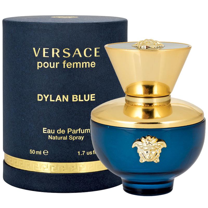Versace Dylan Blue Eau De Parfum, Dylan Blue, Natural Spray - 50 ml
