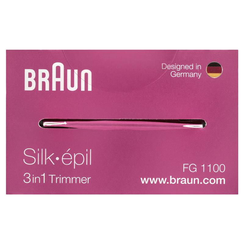 braun silk finish precision trimmer fg1100