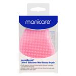 Manicare 23101 3-in-1 SensiScrub Silicone Wet Body Brush