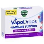 Vicks VapoDrops Immune Support Blackcurrent 16 Lozenges