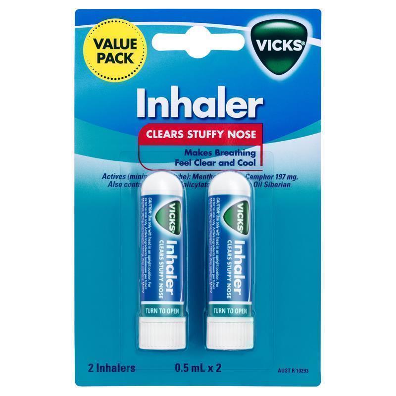 Vicks Inhaler for Cold Sinus Congestion Cold Blocked Nose Fast Relief Feel  Good