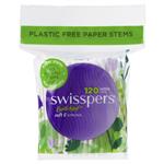 Swisspers Paper Stems Cotton Tips 120