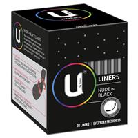 Buy U by Kotex Nude in Black Liners - 30 Pack | Personal 