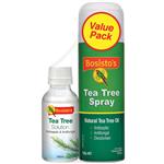 Bosistos Tea Tree Spray 125g & Tea Tree Solution 100ml Value Pack