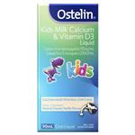Ostelin Kids Milk Calcium & Vitamin D Liquid - D3 for Childrens Bone Health & Immunity - 90mL