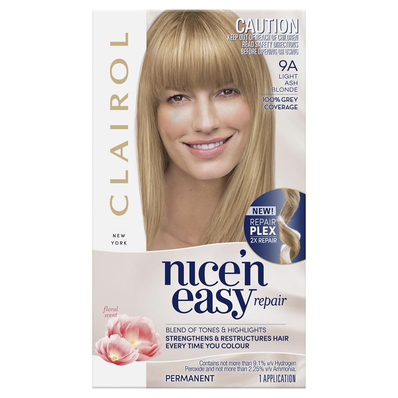 Buy Clairol Nice N Easy Repair - 9A Light Ash Blonde Hair Colour Online at  Chemist Warehouse®