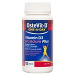 OsteVit-D One-A-Day Vitamin D3 & Calcium Plus – Contains 8 Nutrients to support Bone Density & Strength – 110 Tablets