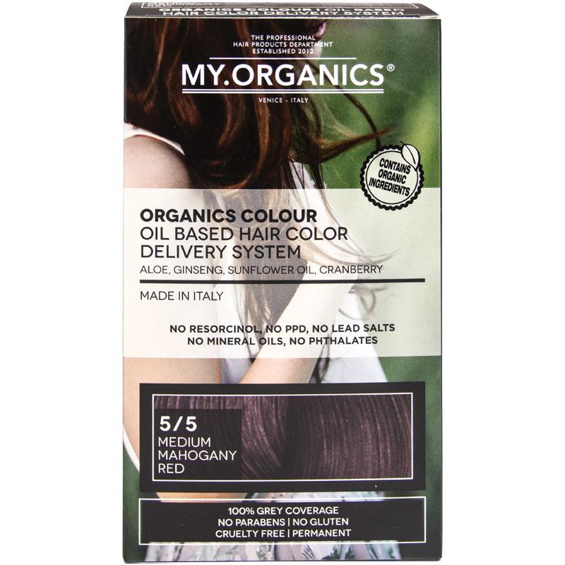 Buy My Organics Organic Hair Colour 5/5 Mahogany Red Online at Chemist  Warehouse®