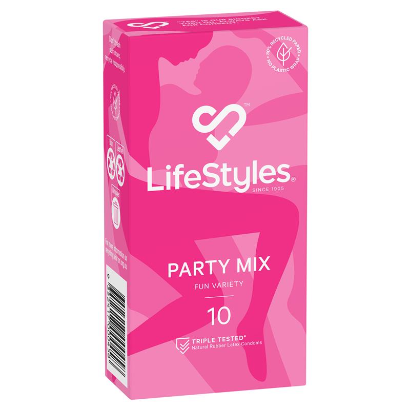 Buy Lifestyles Condoms Party Mix 10 Pack Online At Chemist Warehouse®
