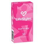 LifeStyles Condoms Party Mix 10 Pack