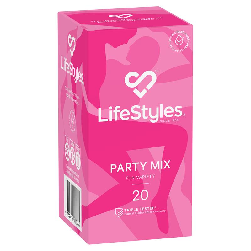 Buy LifeStyles Condoms Party Mix  Pack Online at Chemist Warehouse®
