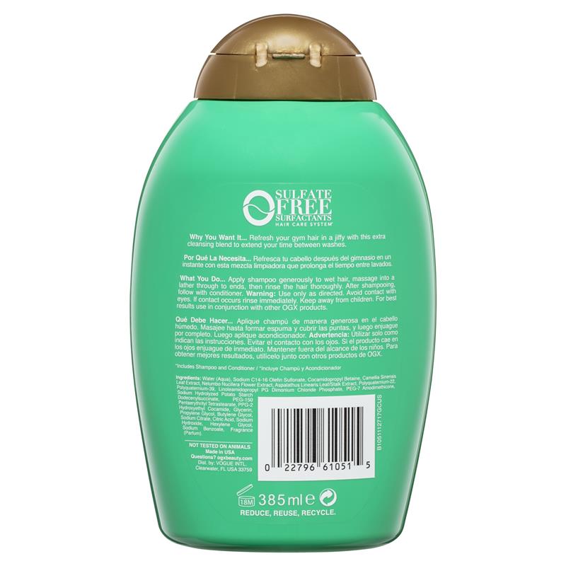 Buy OGX Green Tea Fitness Shampoo 385ml Online at Chemist Warehouse®