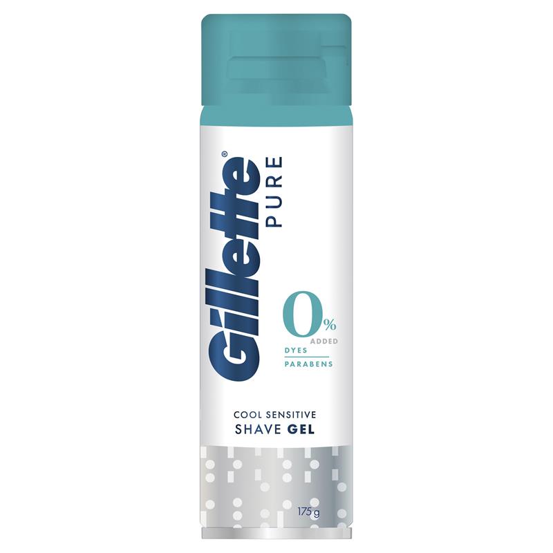 Gillette Series Pure & Sensitive Shave Gel, Fragrance & Dye-Free
