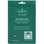 Sukin Super Greens Detoxifying Sheet Mask Sachet