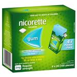 Nicorette Gum 2mg Icy Mint Pocket Pack 100 Pieces