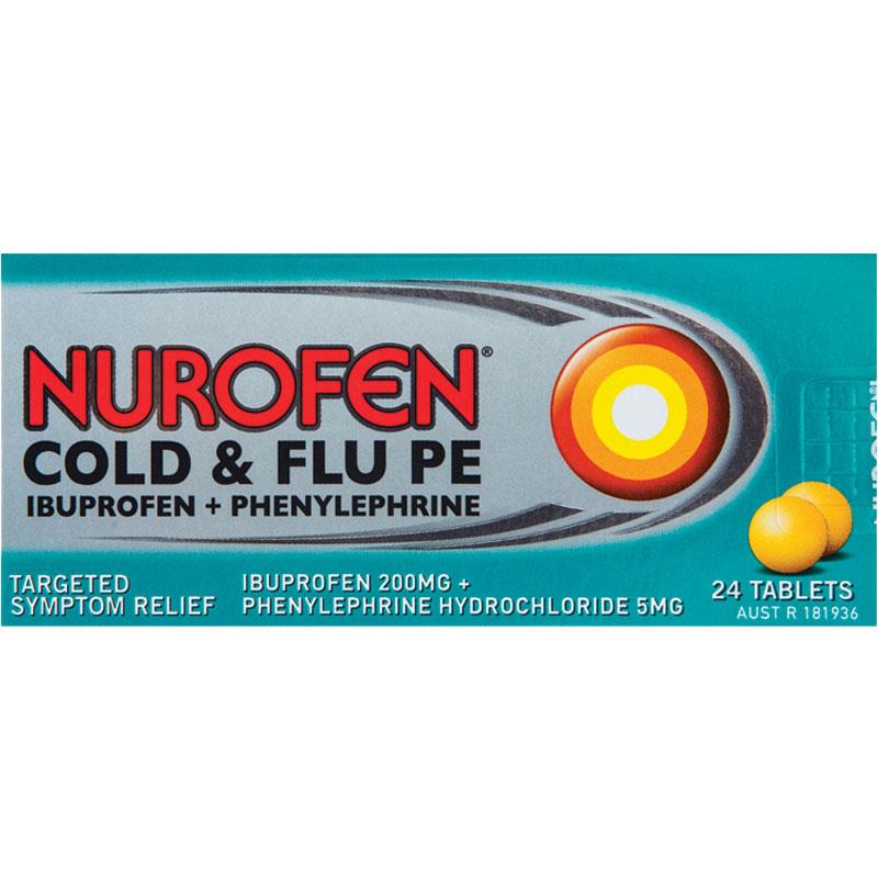Buy Nurofen Cold and Flu Tablets 24 Pseudoephedrine online at Chemist ...