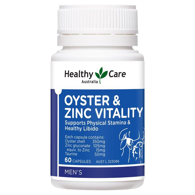 Buy Healthy Care Oyster and Zinc Vitality 60 Capsules Online at ePharmacy®