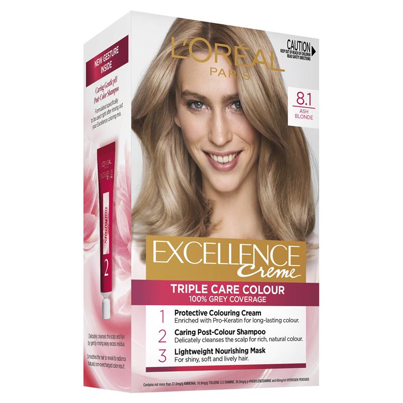 Buy L'Oreal Excellence Creme  Ash Blonde Hair Colour Online at Chemist  Warehouse®